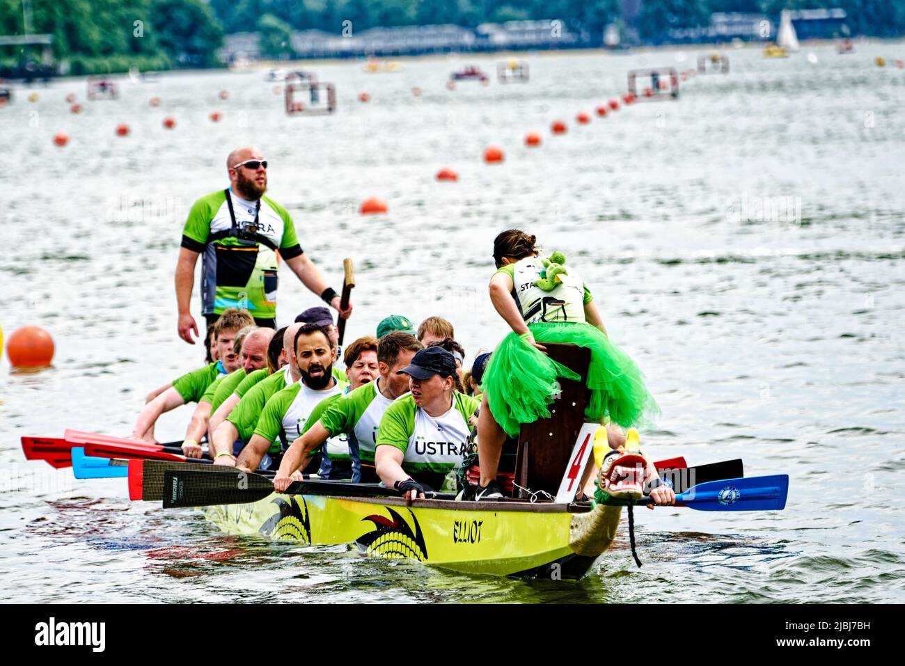 Drachenboot Festival Pfingsten am Maschsee Hannover.2022 4. Bis 6. Juni Hannover – Maschsee Stockfoto