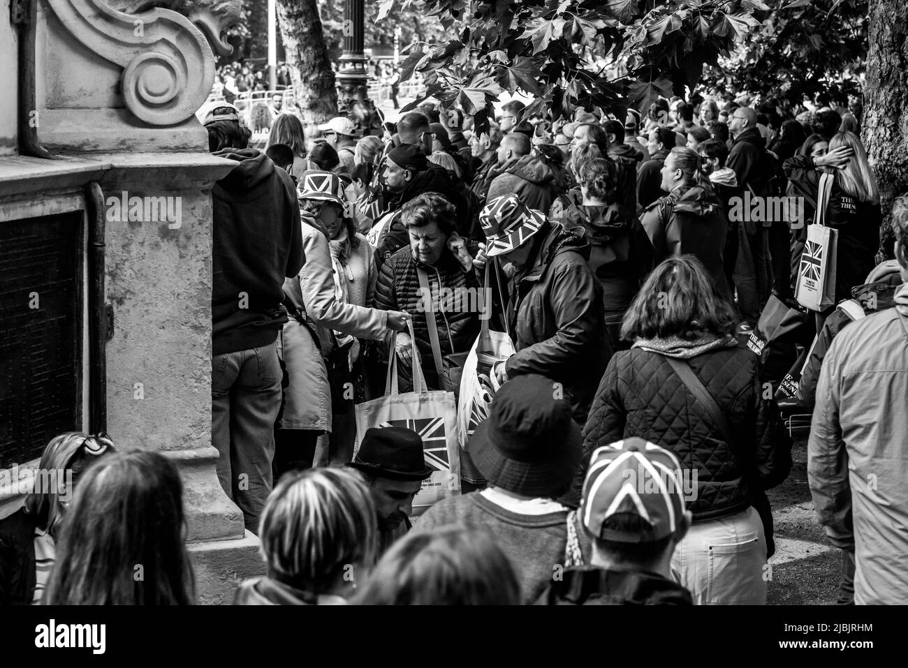 London The Mall und das Platinum Jubilee Stockfoto