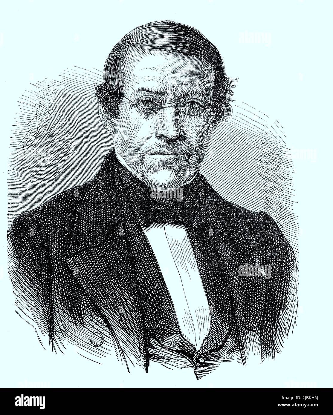 Charles Wheatstone, 6. Februar 1802 - 19. Oktober 1875, ein britischer Physiker, digital restaurierte Reproduktion einer Originalvorlage aus dem 19. Jahrhundert, das Originaldatum ist nicht bekannt Stockfoto