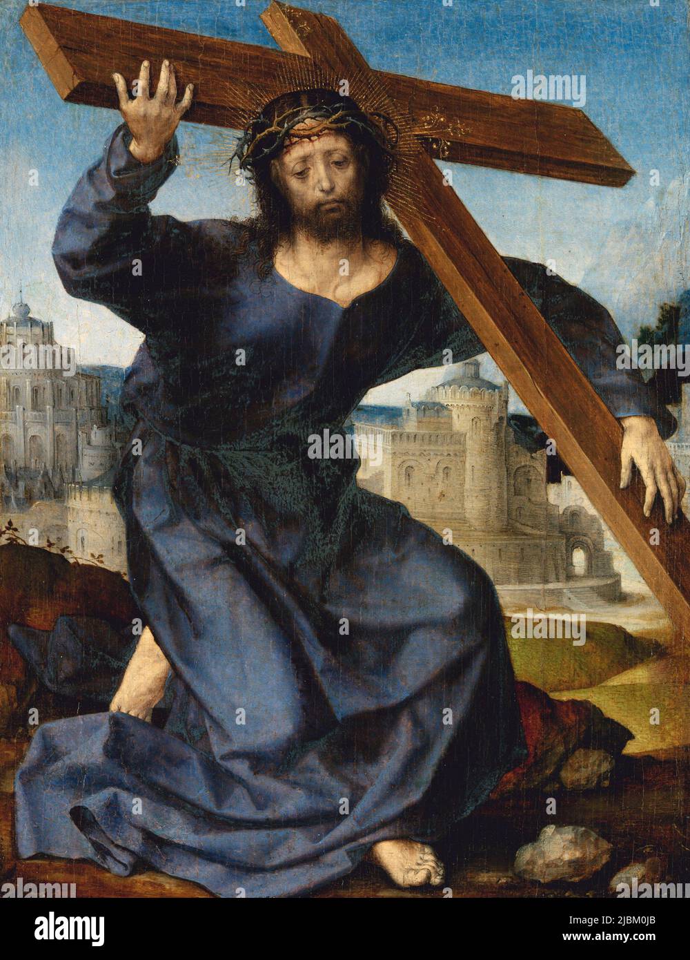 Christus trägt das Kreuz von Jan Gossaert (1478–1532) Stockfoto