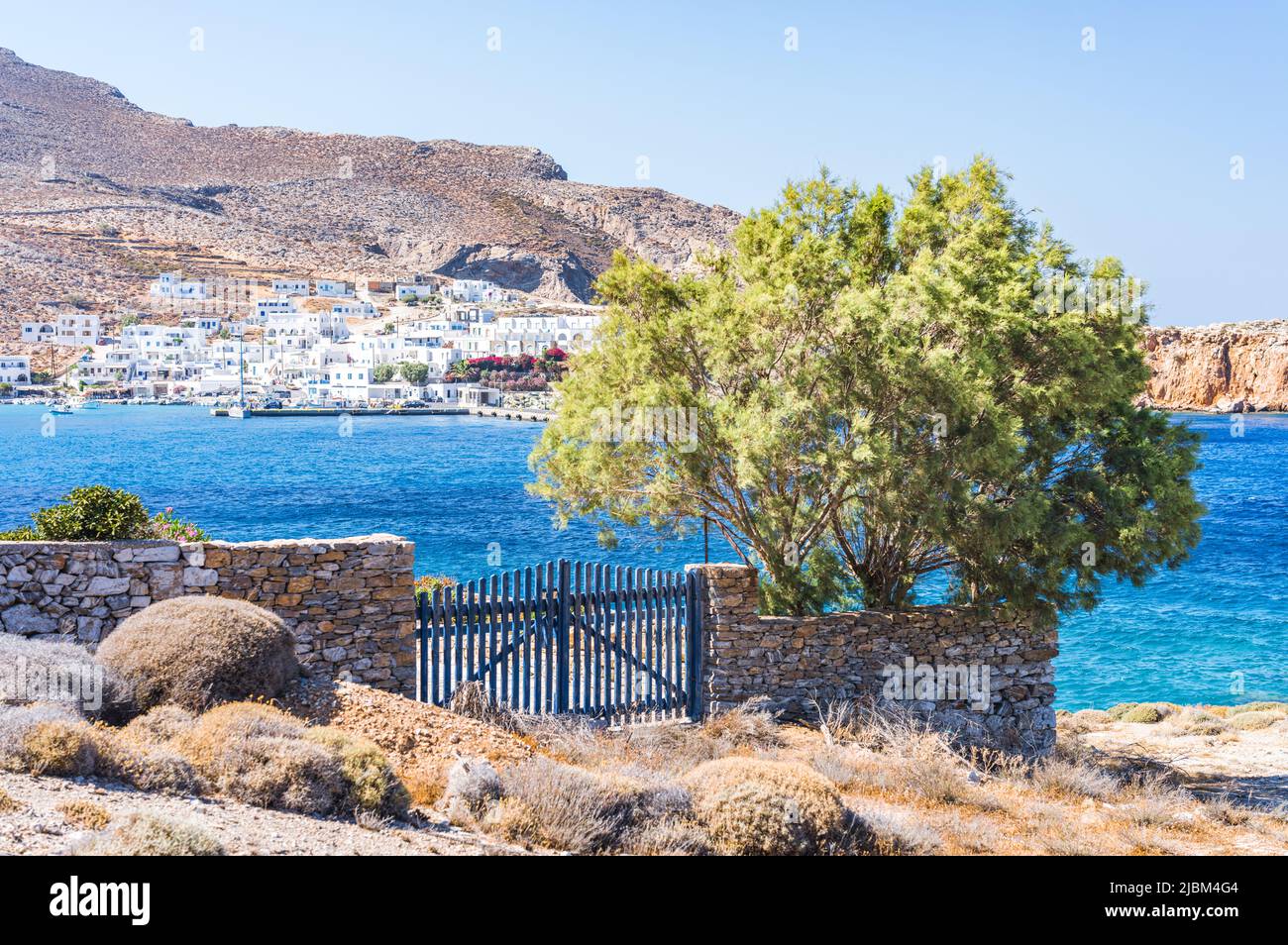 Folegandros, wunderschöne griechische Insel in der Ägäis. Griechenland Stockfoto