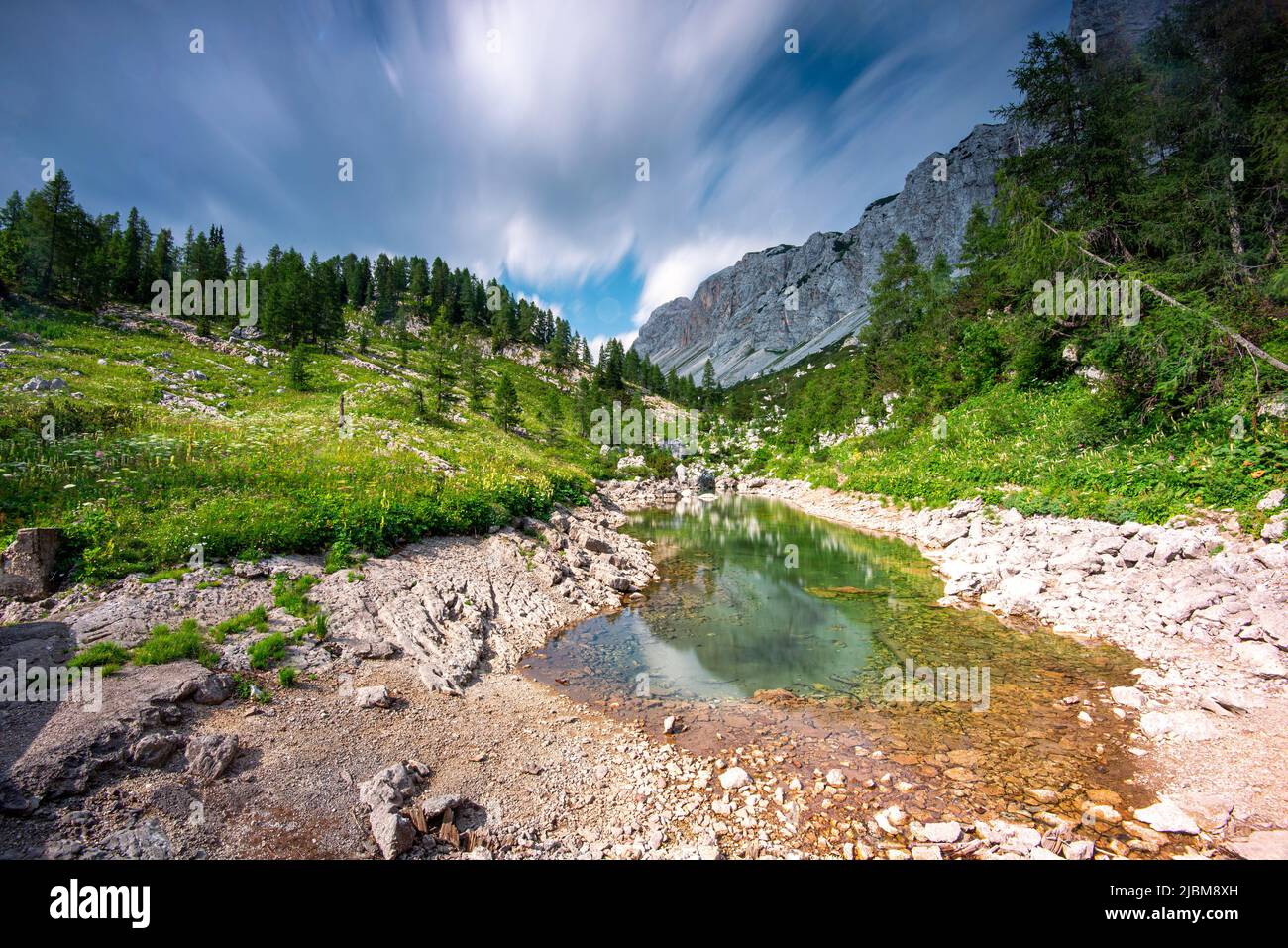Triglavski Narodni Parkblick in Slowenien Stockfoto