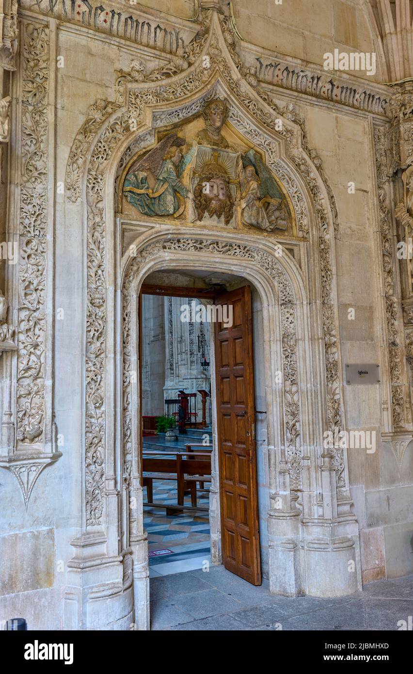 Kloster San Juan de los Reyes. Toledo, Castilla La Mancha, Spanien. Stockfoto