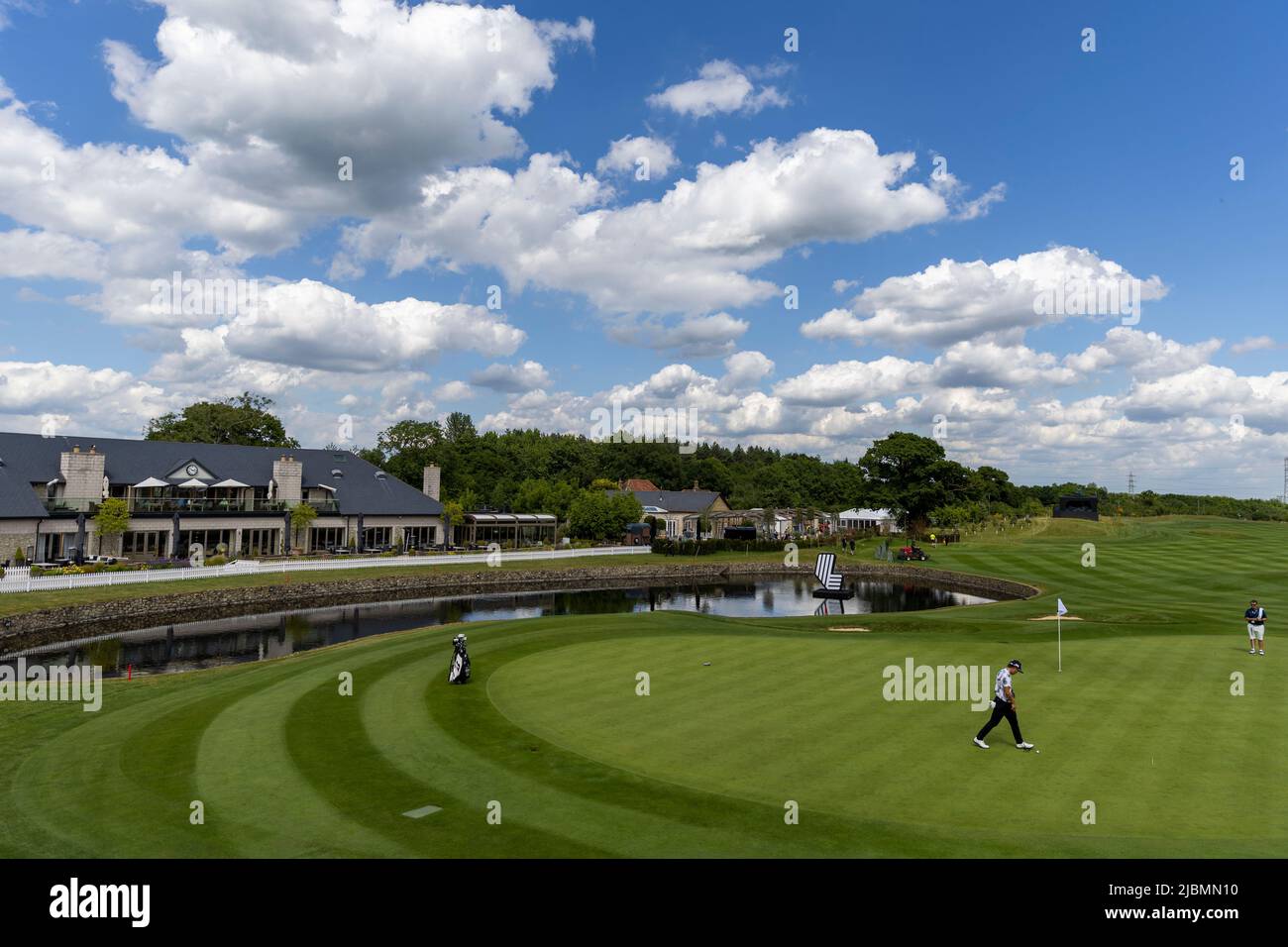 Allgemeine Ansicht ein Golfer, der vor der LIV Golf Invitational Series