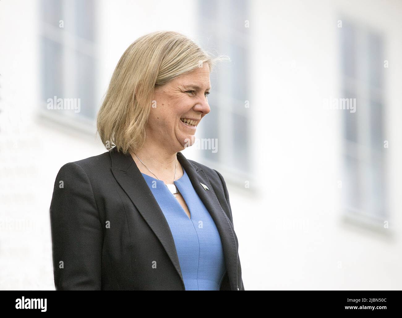 Schweden hat eine neue Premierministerin - Schwedens erste Frau. Magdalena Andersson Sozialistische Partei, sie ist ehemalige Finanzministerin. Foto: Bo arrhed Stockfoto