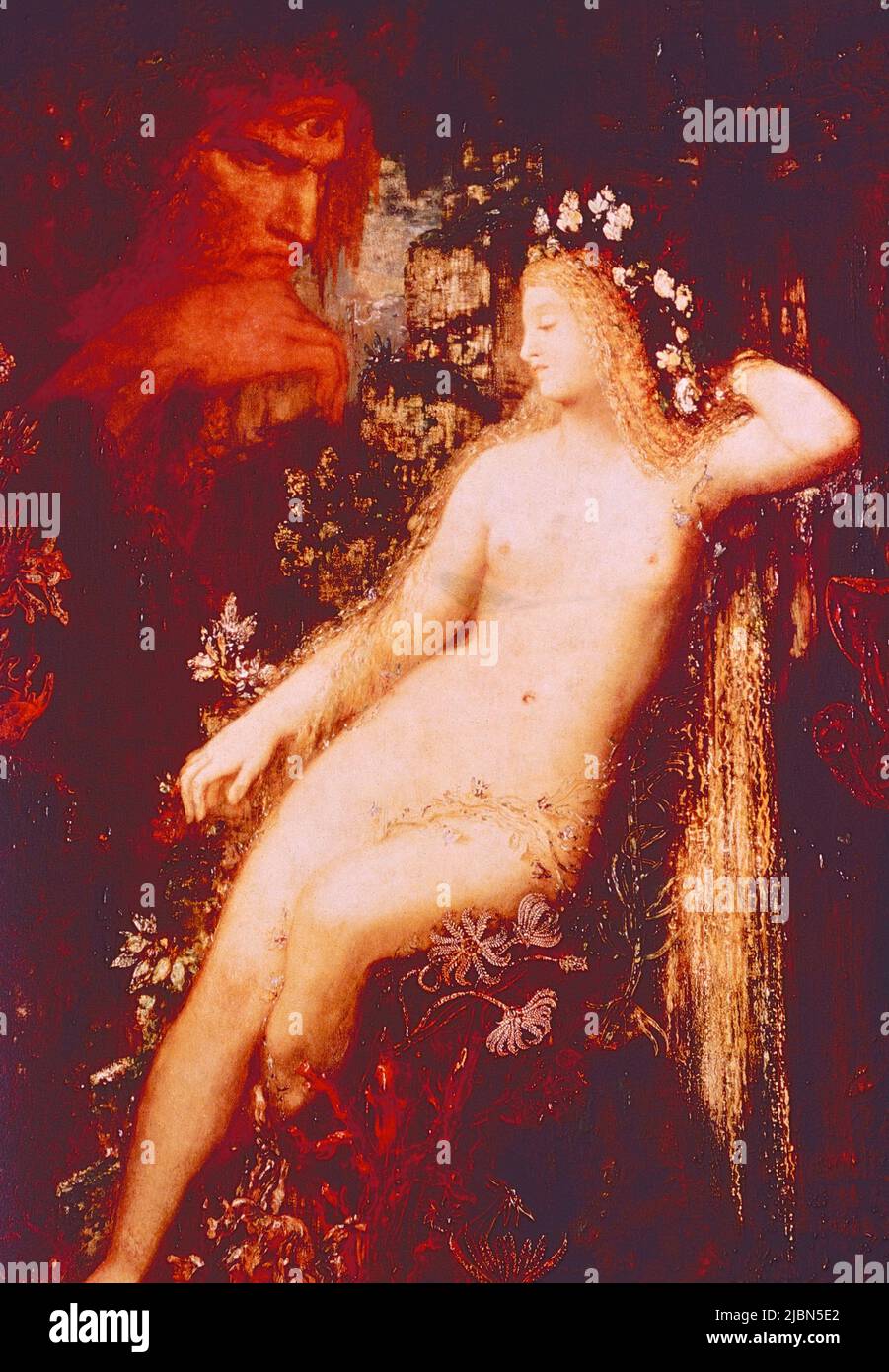 Galatea, Kunstwerk des französischen Künstlers Gustave Moreau, 1880 Stockfoto