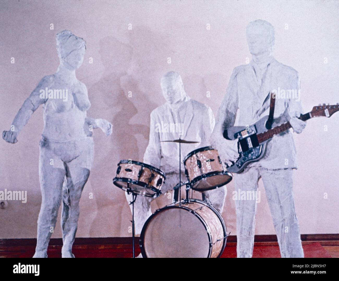 Rock and Roll Combo, Kunstwerk des amerikanischen Künstlers George Segal, 1964 Stockfoto