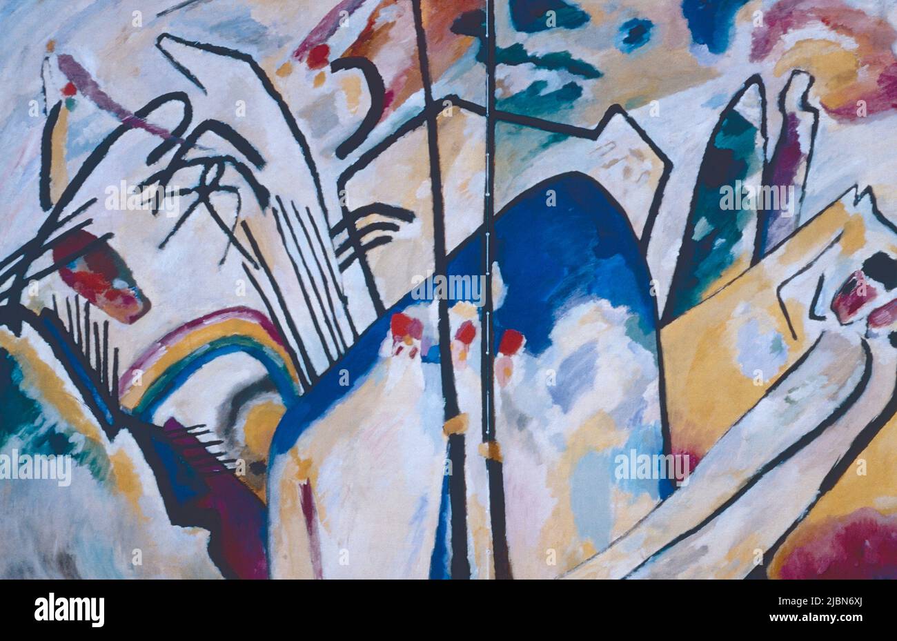 Komposition IV, Werk des russischen Künstlers Wassily Kandinsky, 1911 Stockfoto