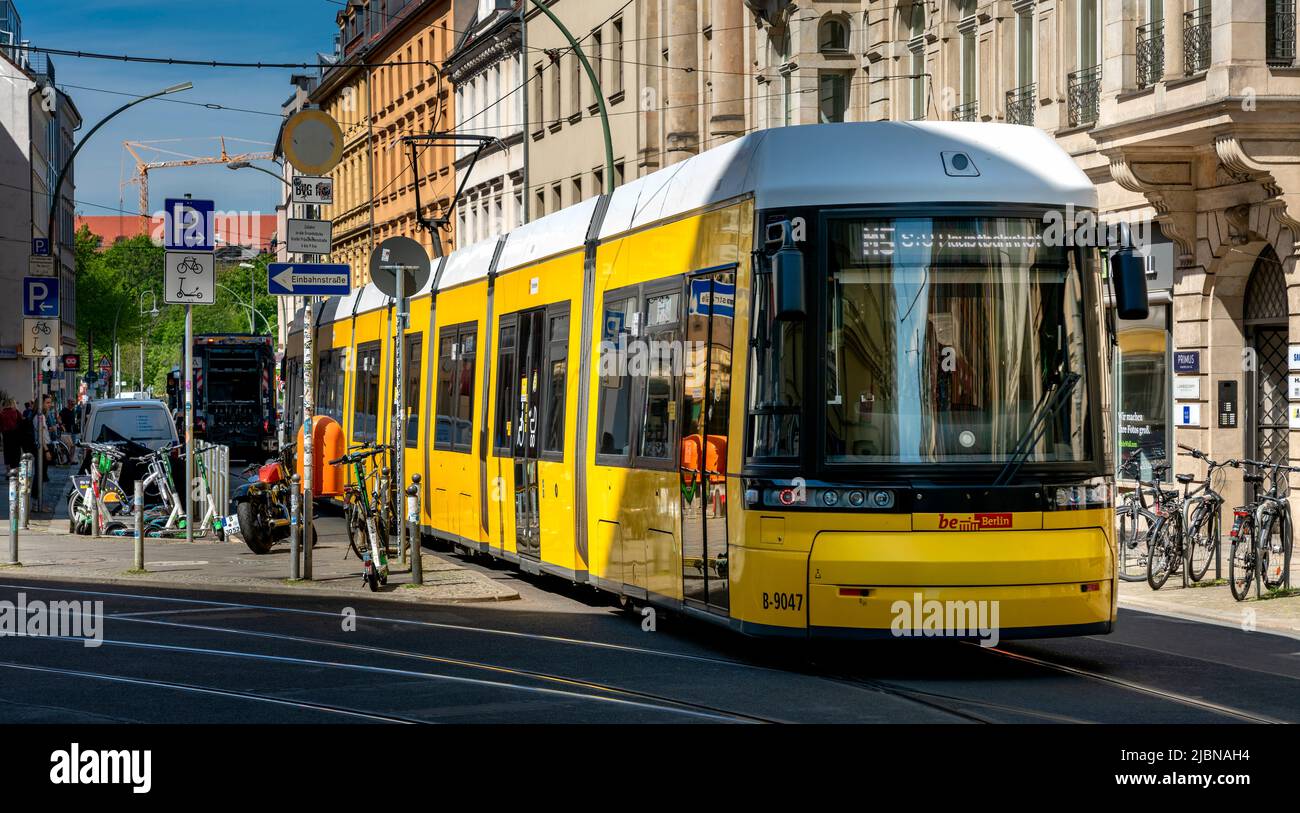 Straßenbahnen in Berlin Stockfoto
