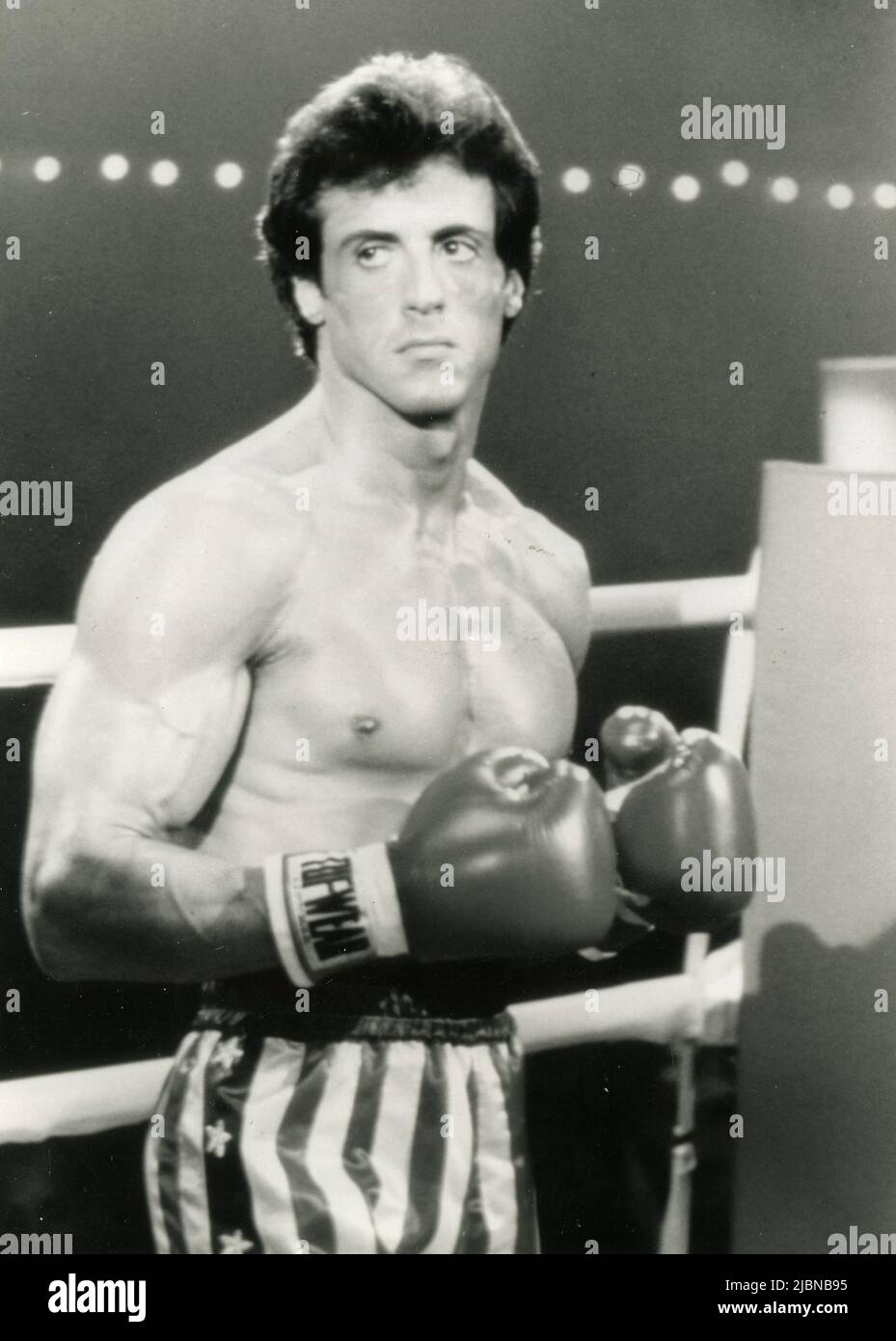 Der amerikanische Schauspieler Sylvester Stallone im Film Rocky III, USA 1981 Stockfoto