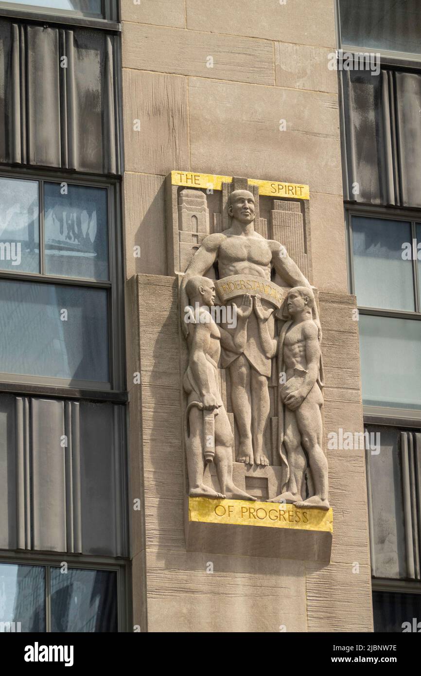 1250 Avenue of the Americas, Rockefeller Center, NYC 2022 Stockfoto