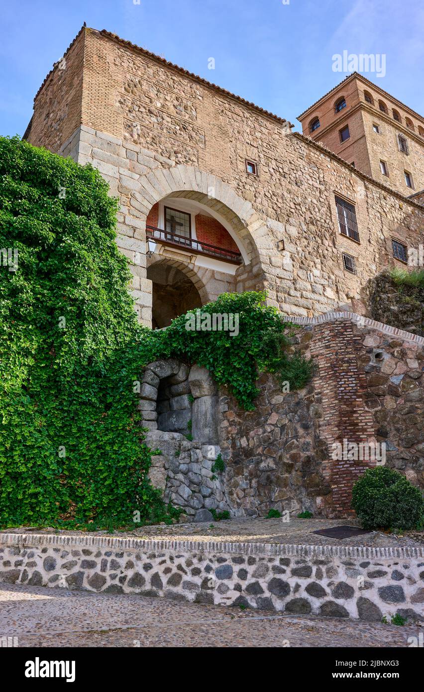 Puerta de Valmardon. Toledo. Castilla La Mancha, Spanien. Stockfoto