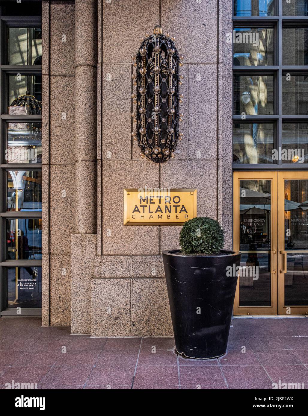 ATLANTA, GEORGIA - 21. März 2022: Seit den massiven Verbesserungen der Infrastruktur im Hinblick auf die Olympischen Spiele 1996 ist Atlanta zu einem der Stockfoto