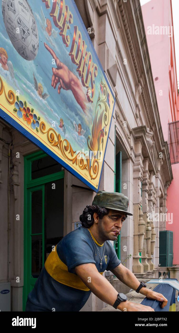 Cafe Museum 'Lo del Diego'. Caminito, La Boca. Buenos Aires, Argentinien. Stockfoto