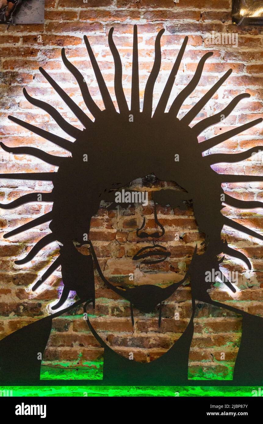 Cafe Museum 'Lo del Diego'. Caminito, La Boca. Buenos Aires, Argentinien. Stockfoto