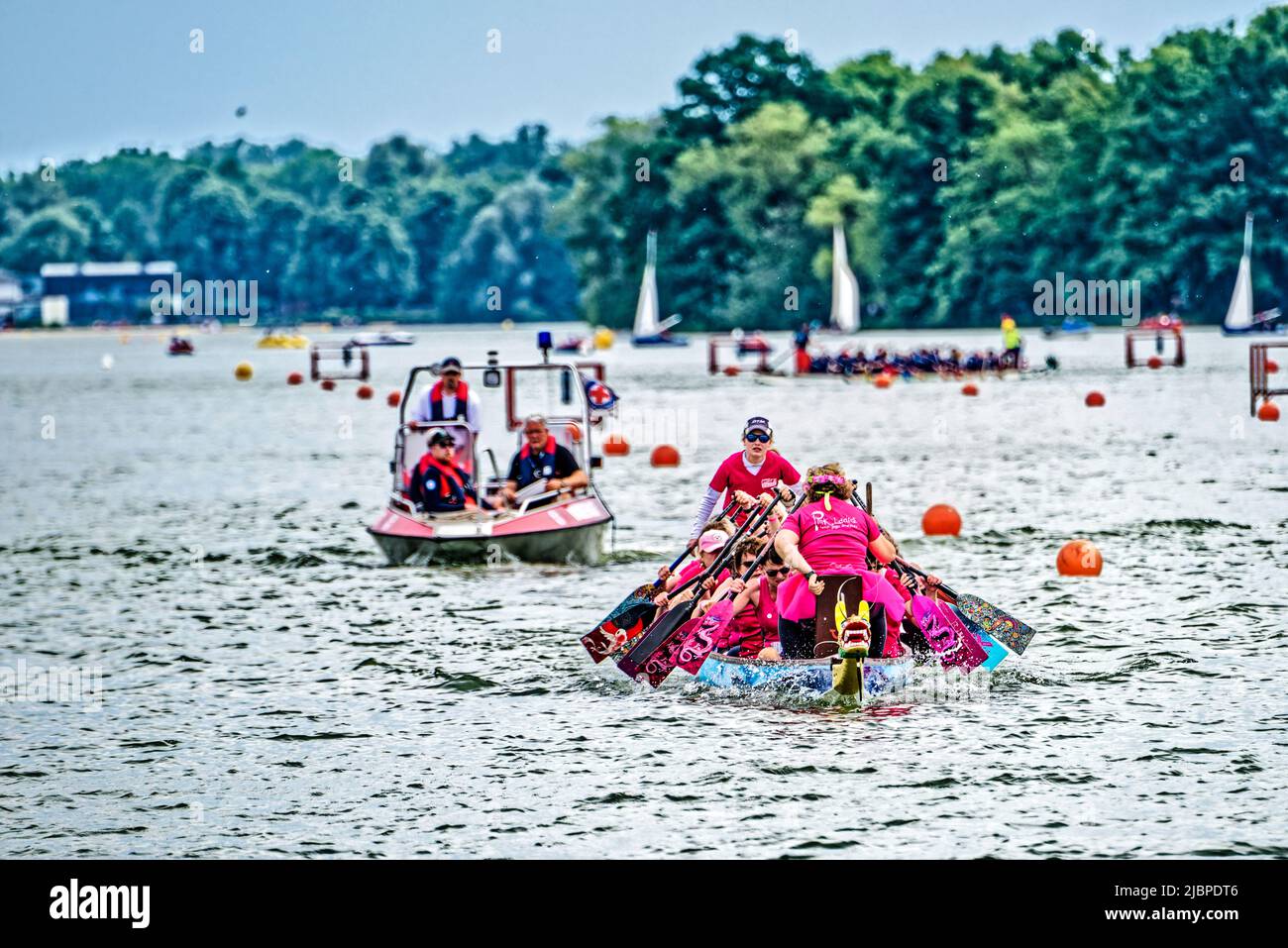 Drachenboot Festival Pfingsten am Maschsee Hannover.2022 4. Bis 6. Juni Hannover – Maschsee Stockfoto