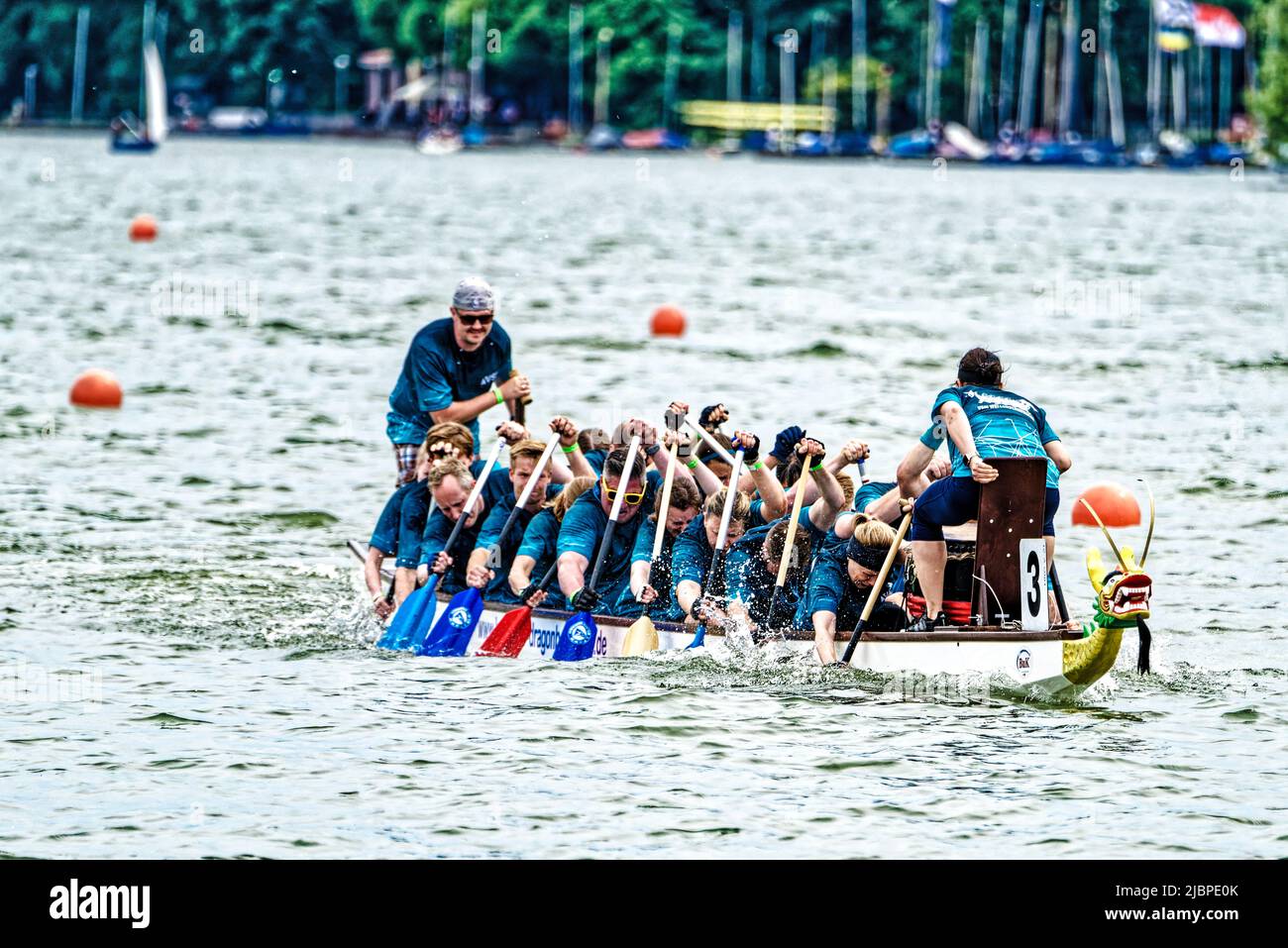 Drachenboot Festival Pfingsten am Maschsee Hannover.2022 4. Bis 6. Juni Hannover – Maschsee Stockfoto