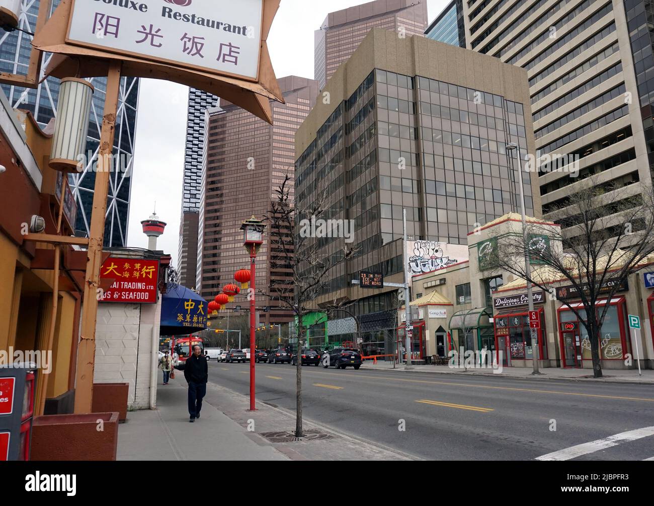 Chinatown, Downtown Calgary, Alberta Stockfoto