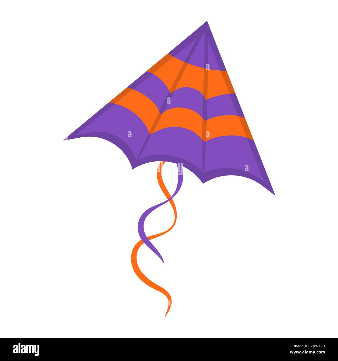 Fliegender Winddrachen. Makar Sankranti Festival. Illustration Wind Kite Spiel. Stock Vektor