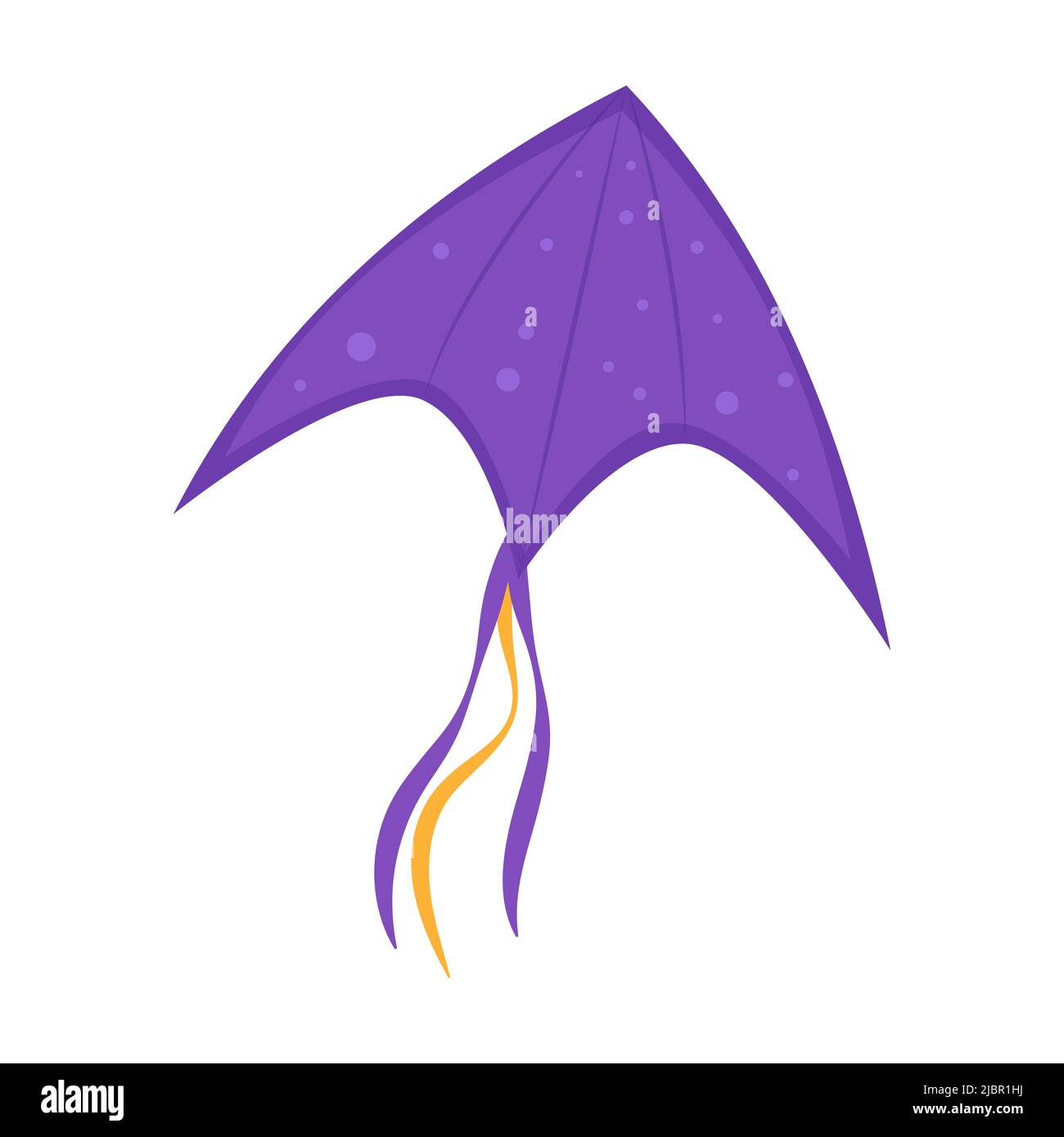 Fliegender Winddrachen. Makar Sankranti Festival. Illustration Wind Kite Spiel. Stock Vektor