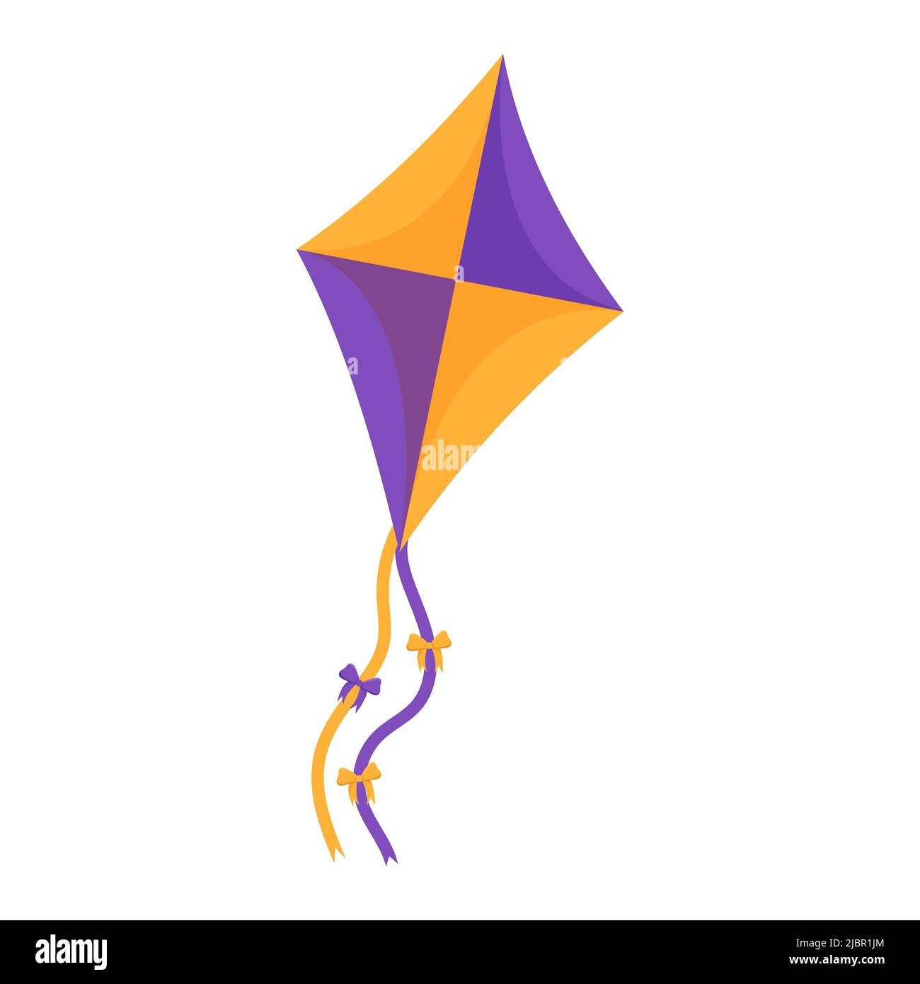 Fliegender Winddrachen. Makar Sankranti Festival. Illustration Wind Kite Spiel. Stock Vektor