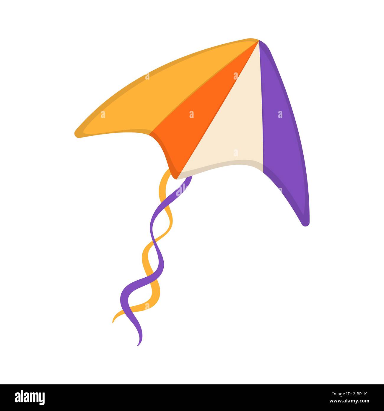 Fliegender Winddrachen. Makar Sankranti Festival. Illustration Wind Kite Spiel. Stock Vektor