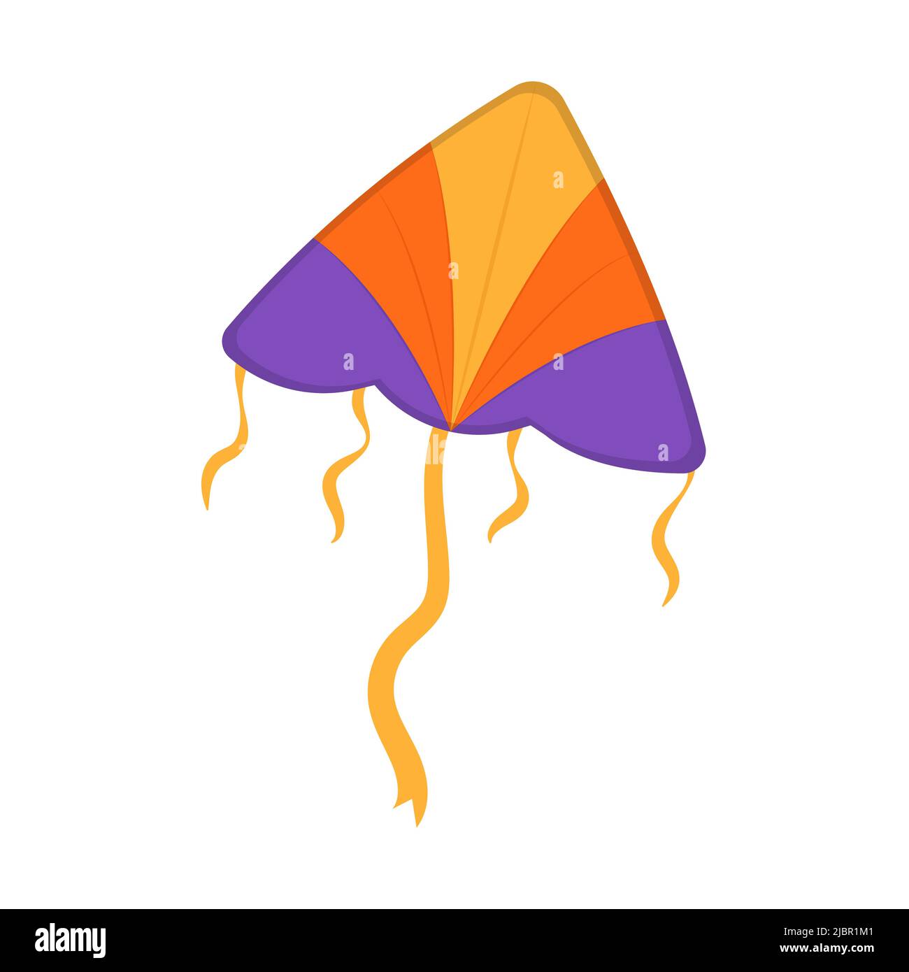 Fliegender Winddrachen. Makar Sankranti Festival. Illustration Wind Kite Spiel. Stock Vektor