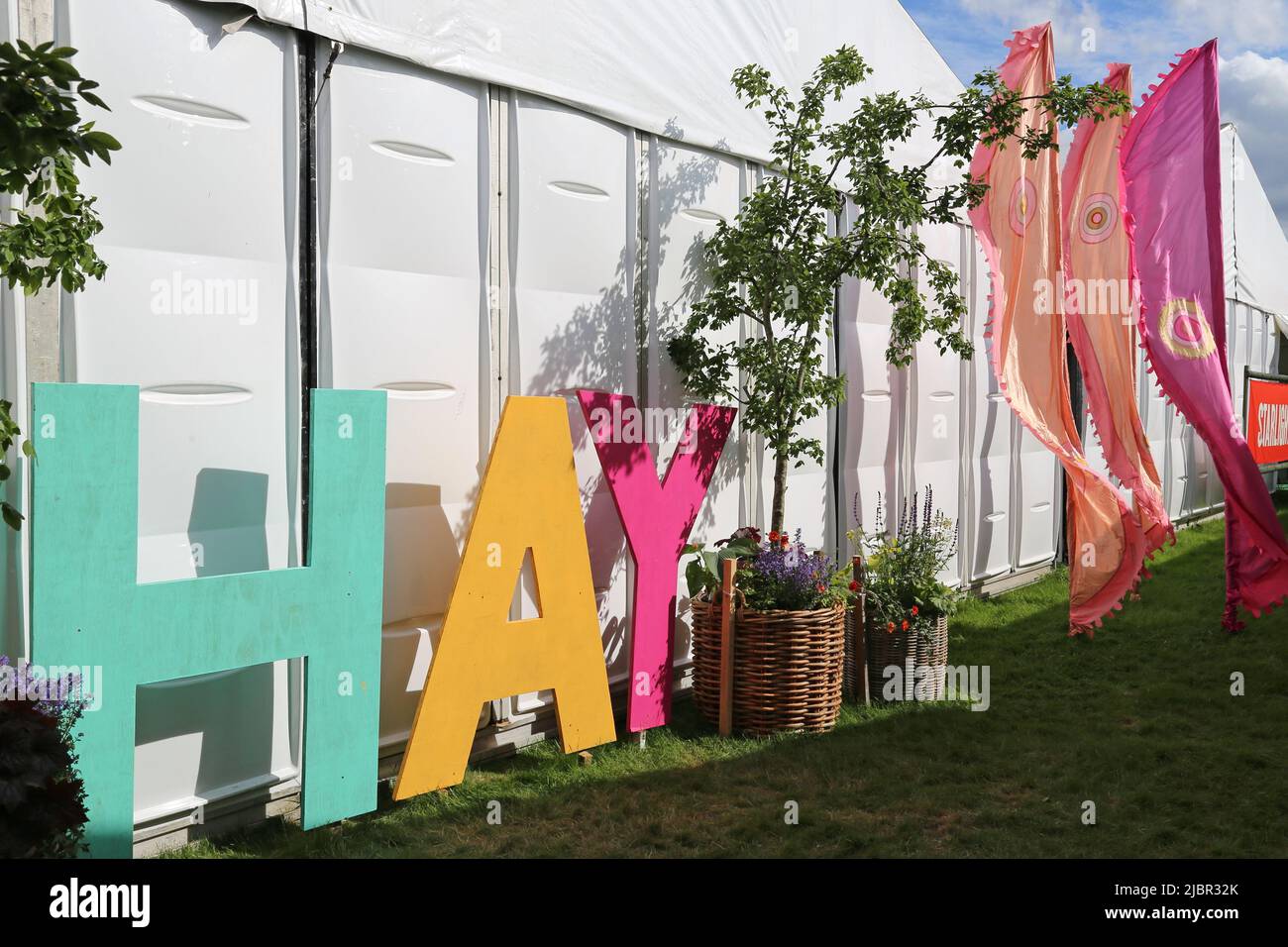Hay Festival 2022, Hay-on-Wye, Brecknockshire, Powys, Wales, Großbritannien, Großbritannien, Großbritannien, Europa Stockfoto
