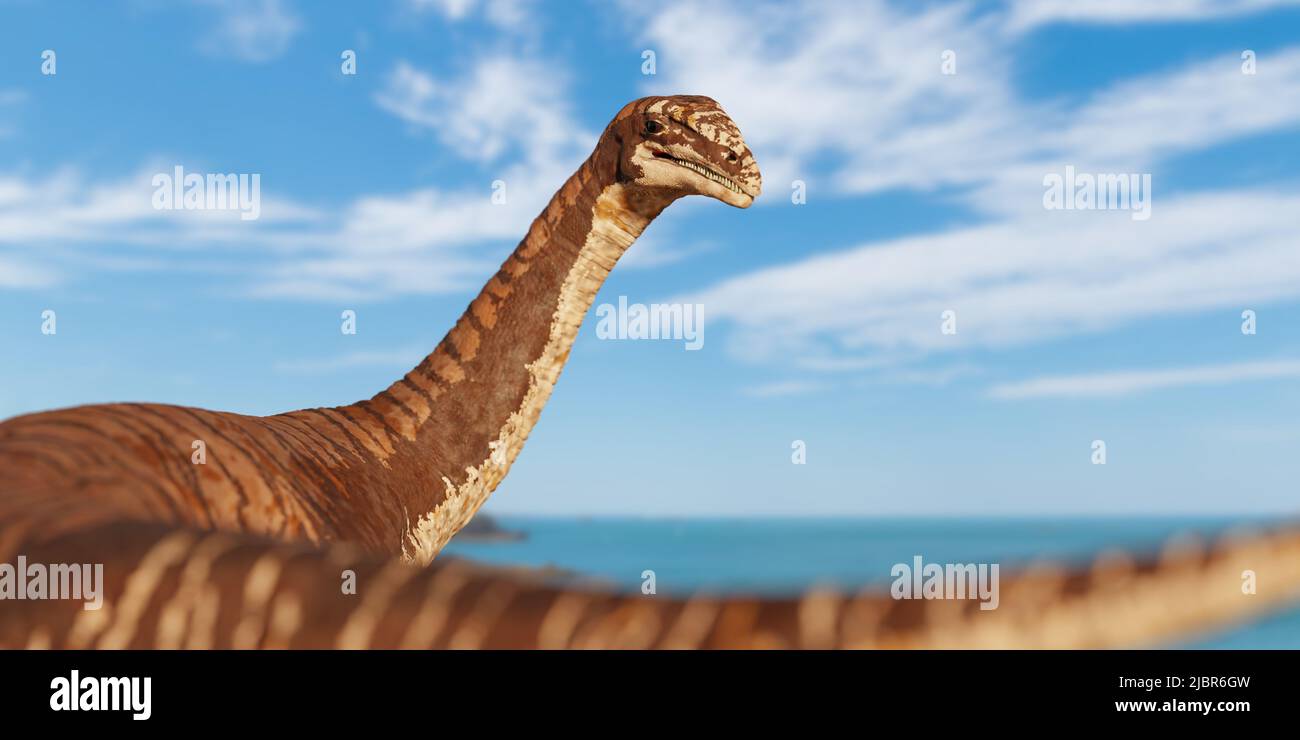 Plateosaurus engelhardti, Dinosaurier aus der späten Trias-Zeit Stockfoto