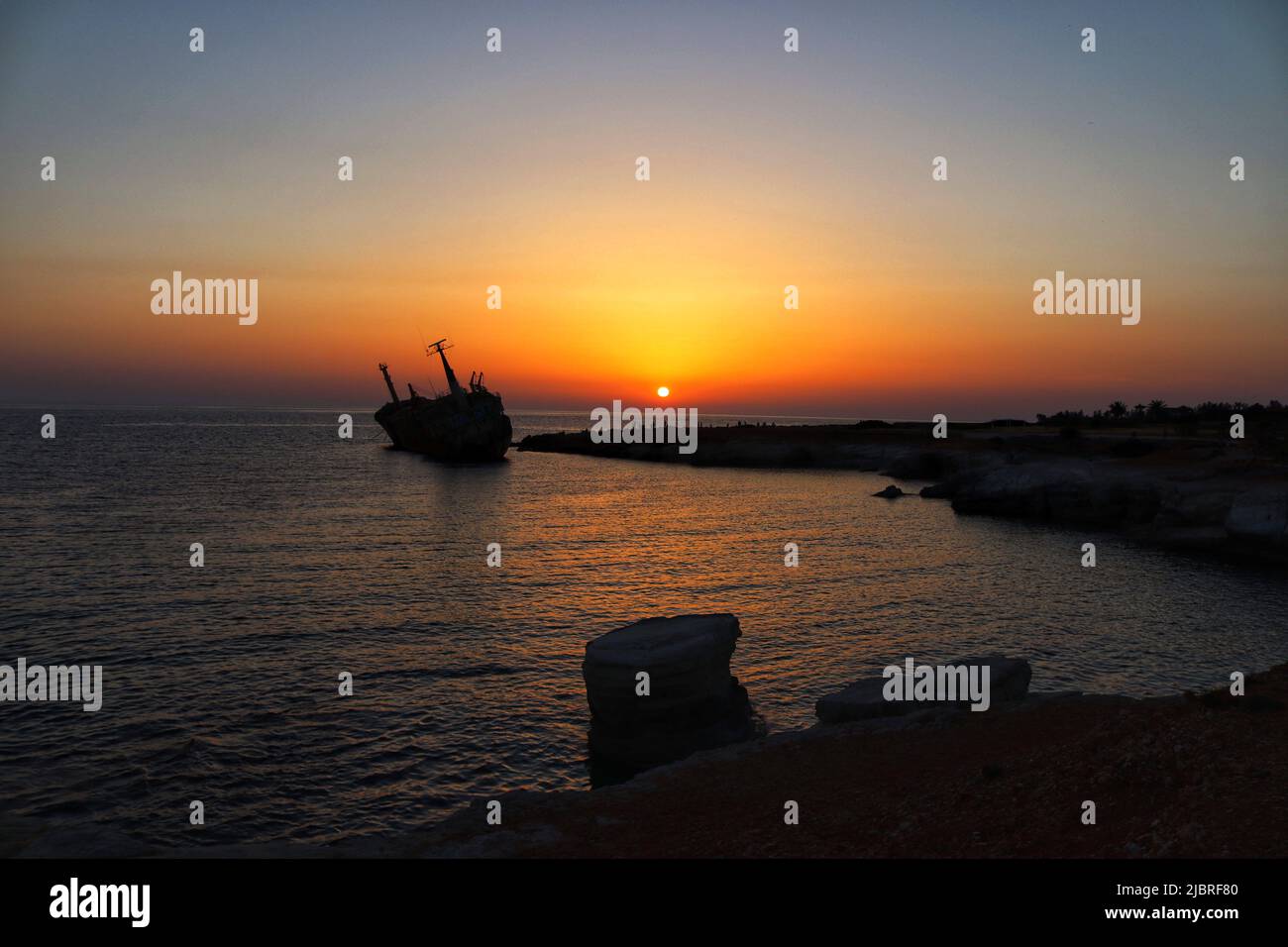 EDRO III Sonnenuntergang Stockfoto