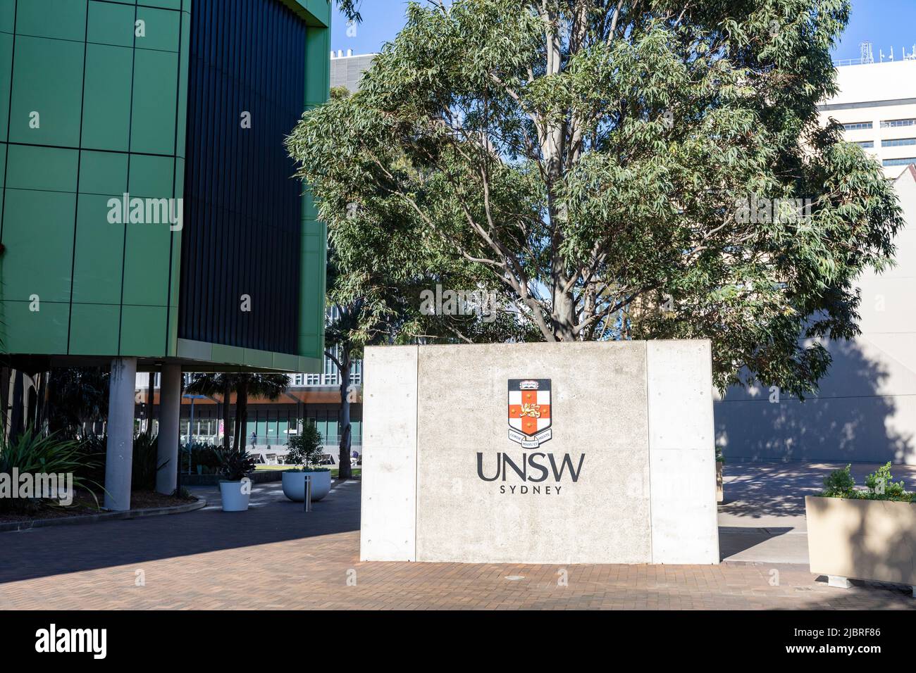 UNSW, der Campus der University of New South Wales in den östlichen Vororten von Sydney in Kensington, NSW, Australien Stockfoto