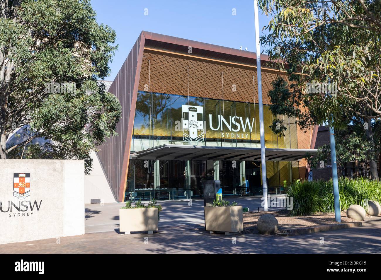 UNSW, der Campus der University of New South Wales in den östlichen Vororten von Sydney in Kensington, NSW, Australien Stockfoto