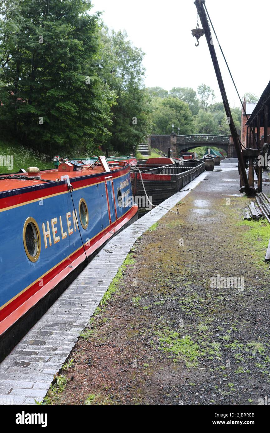 The Black Country Living Museum - Canal / Barges Stockfoto