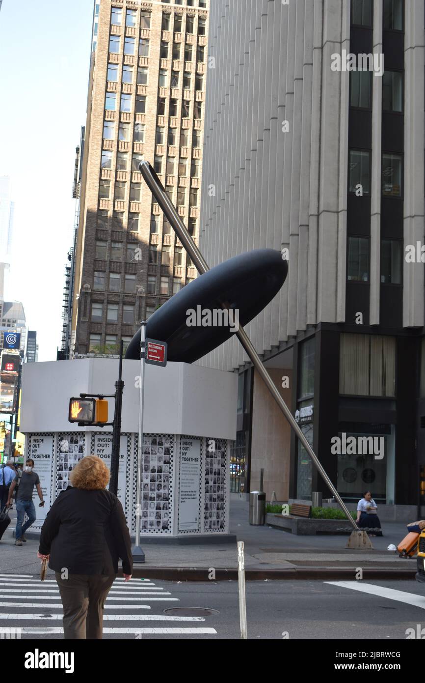 Fashion Avenue im Garment District, Manhattan, New York City, USA. Stockfoto