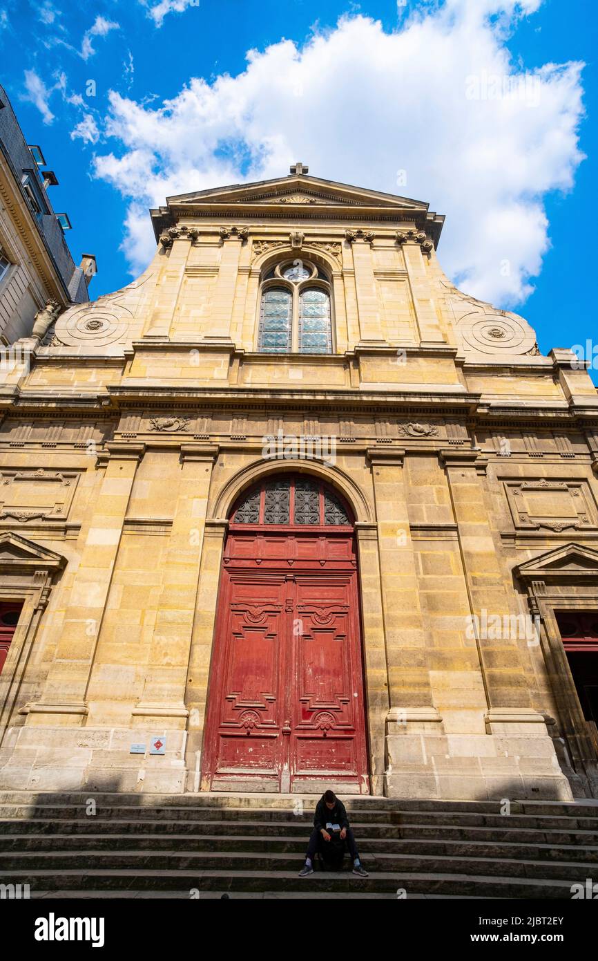 Frankreich, Paris, Kirche Notre-Dame-des-Blancs-Manteaux, historisches Denkmal Stockfoto