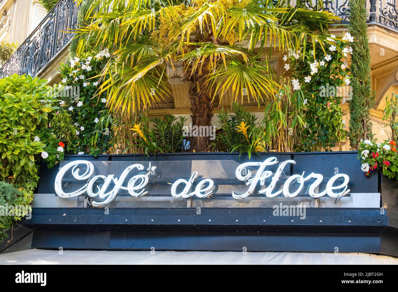 Frankreich, Paris, Saint-Germain-des-Pres, Cafe de Flore Stockfoto