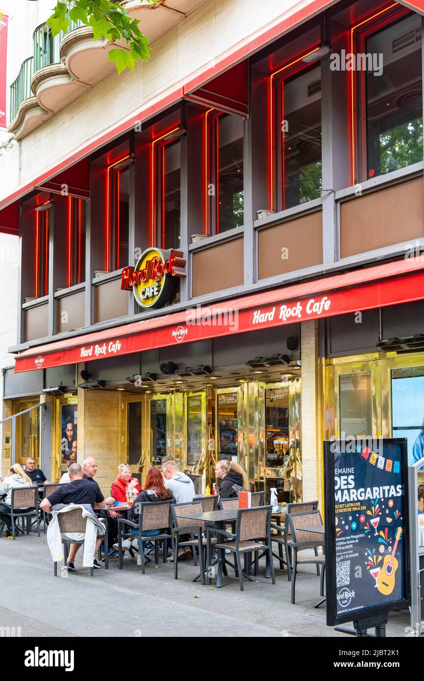Frankreich, Paris, das Hard Rock Café Stockfoto