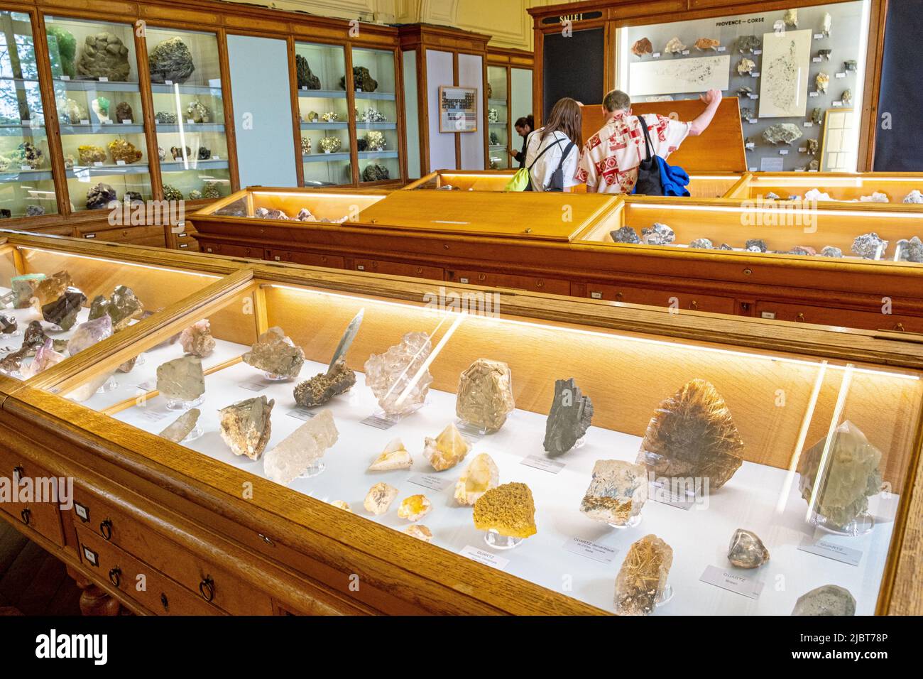 Frankreich, Paris, Mineralogisches Museum der Paris Tech School of Mines Stockfoto