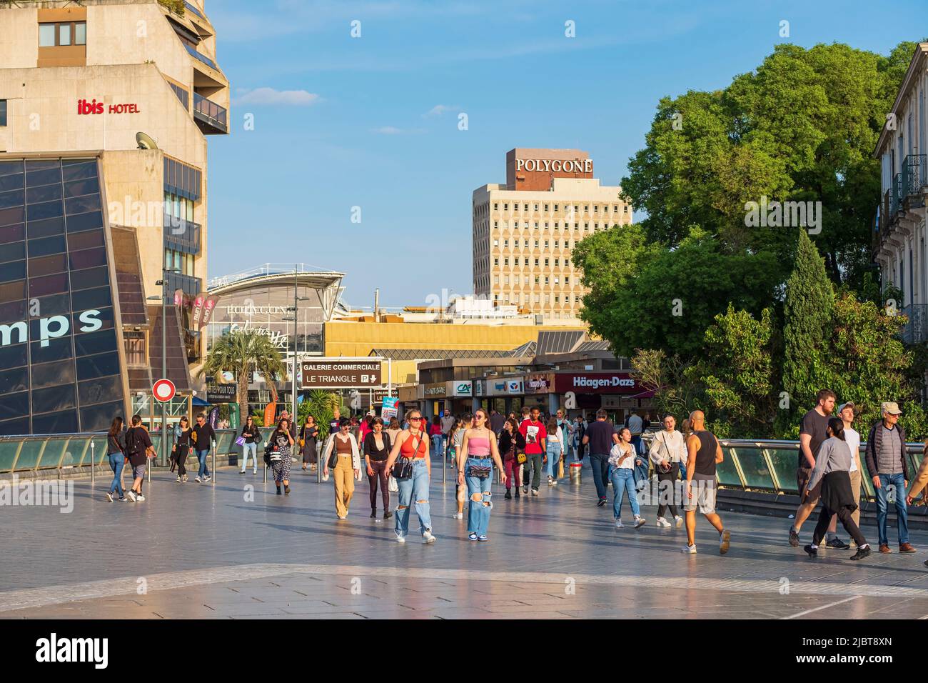 Frankreich, Herault, Montpellier, Einkaufszentrum Triangle Stockfoto