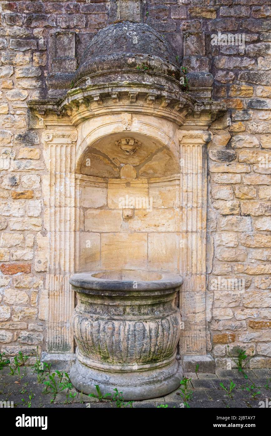 Frankreich, Rhone, Villefranche-sur-Saone, Renaissance-Brunnen Stockfoto