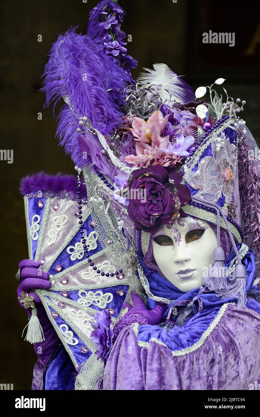 Italien, Venetien, Venedig, von der UNESCO zum Weltkulturerbe erklärt, Karneval von Venedig Stockfoto