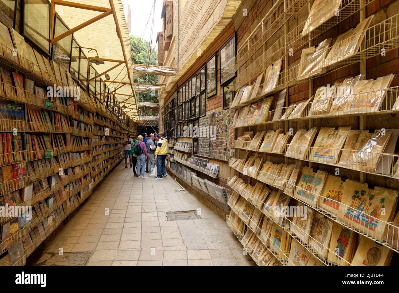 Ägypten, Kairo, Alt-Kairo, koptisches Viertel, Buchhandlung Stockfoto