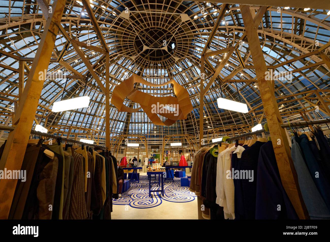 Frankreich, Paris, das Kaufhaus Printemps, Au Septième ciel (im Himmel von 7.), die neue Etage, die Vintage, Second Hand und Upculcling gewidmet ist Stockfoto