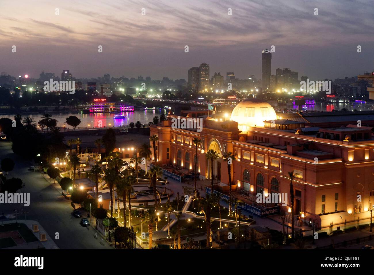 Ägypten, Kairo, Innenstadt, Ägyptisches Museum von Kairo Stockfoto