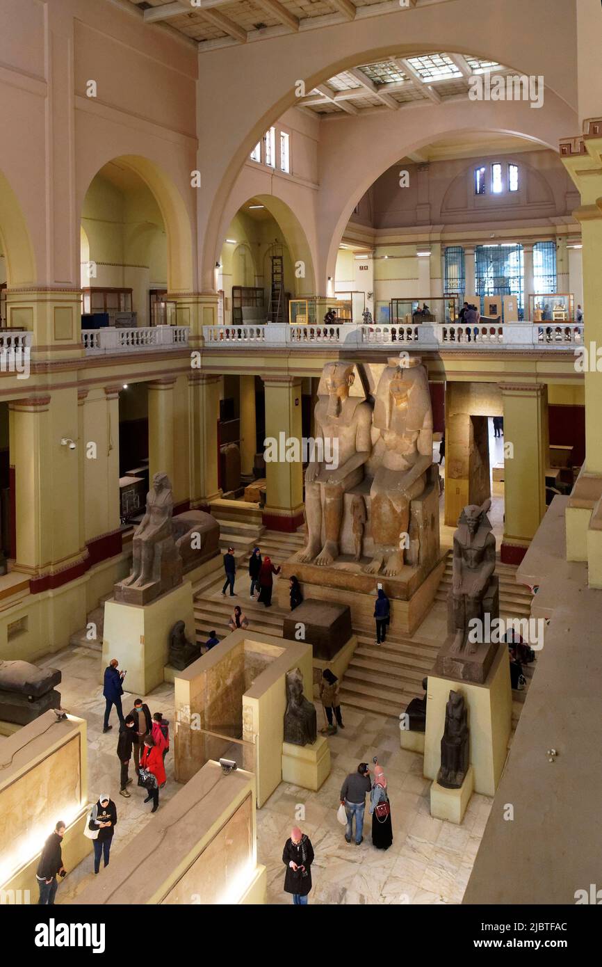 Ägypten, Kairo, Innenstadt, Ägyptisches Museum von Kairo Stockfoto