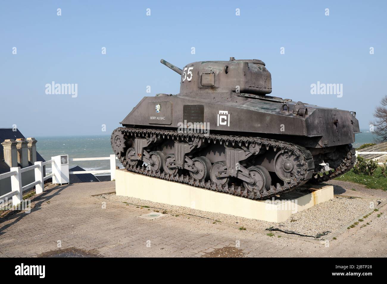 M4A2 Sherman Tank, wunderschön, spektakulär, dramatisch, atmosphärisch, Landschaft, Landschaften, Szene, Szenen, Szenerie, Landschaft, Stockfoto