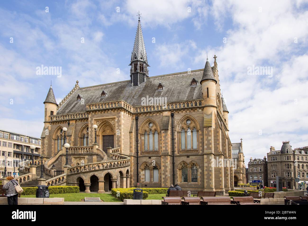 Die McManus Kunstgalerie und das Museum in dundee schottland Stockfoto