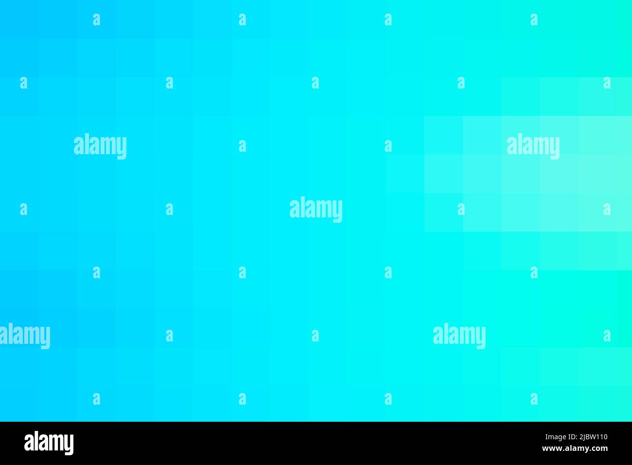 Hintergrund mit hellem, himmelblauem Verlauf. Geometrische Textur aus hellblauen Quadraten. Eine Rückseite aus Mosaikquadraten für Branding, Kalender, Karte, Banner, Cover Stock Vektor