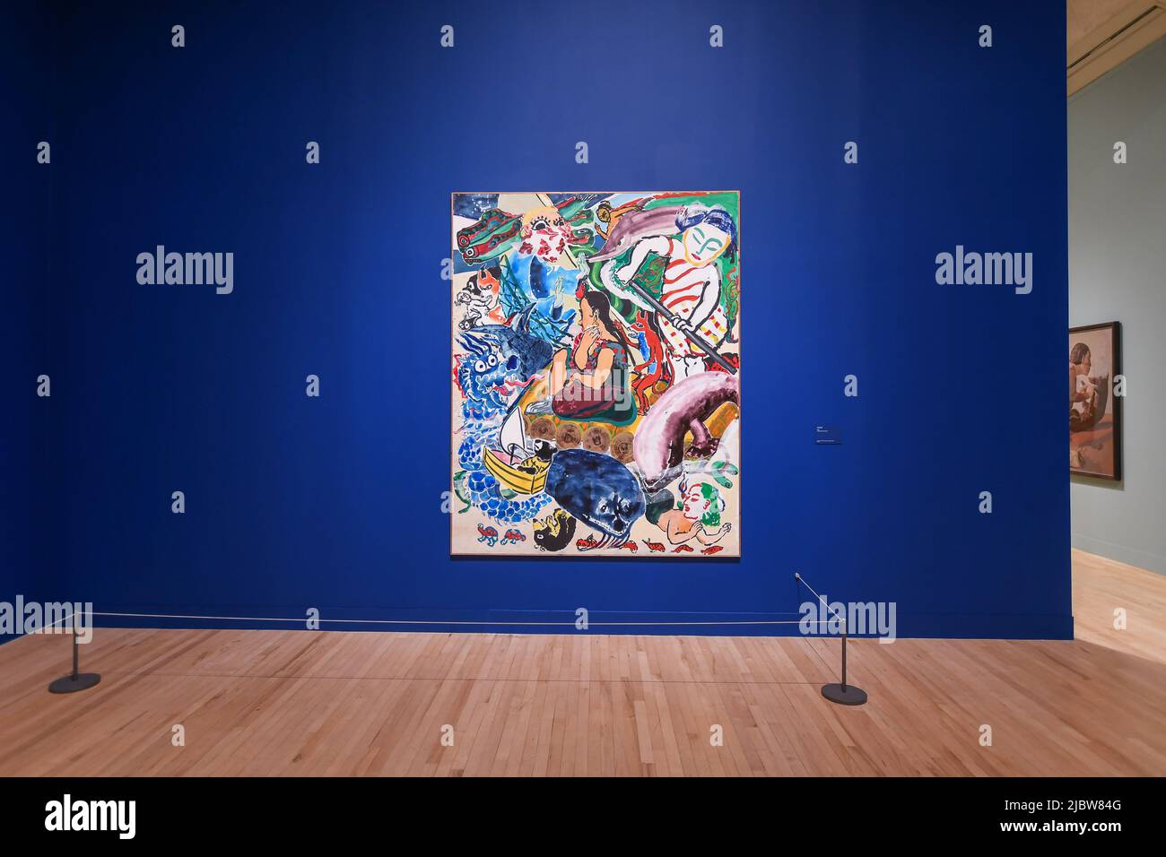 London, Großbritannien, 5.. Juli 2021, eine der umfassendsten Retrospektive Ausstellungen der portugiesischen Künstlerin Paula Rego in der Tate Britain. Es öffnete am 7.. Juli 2021., Andrew Lalchan Photography/Alamy Live News Stockfoto