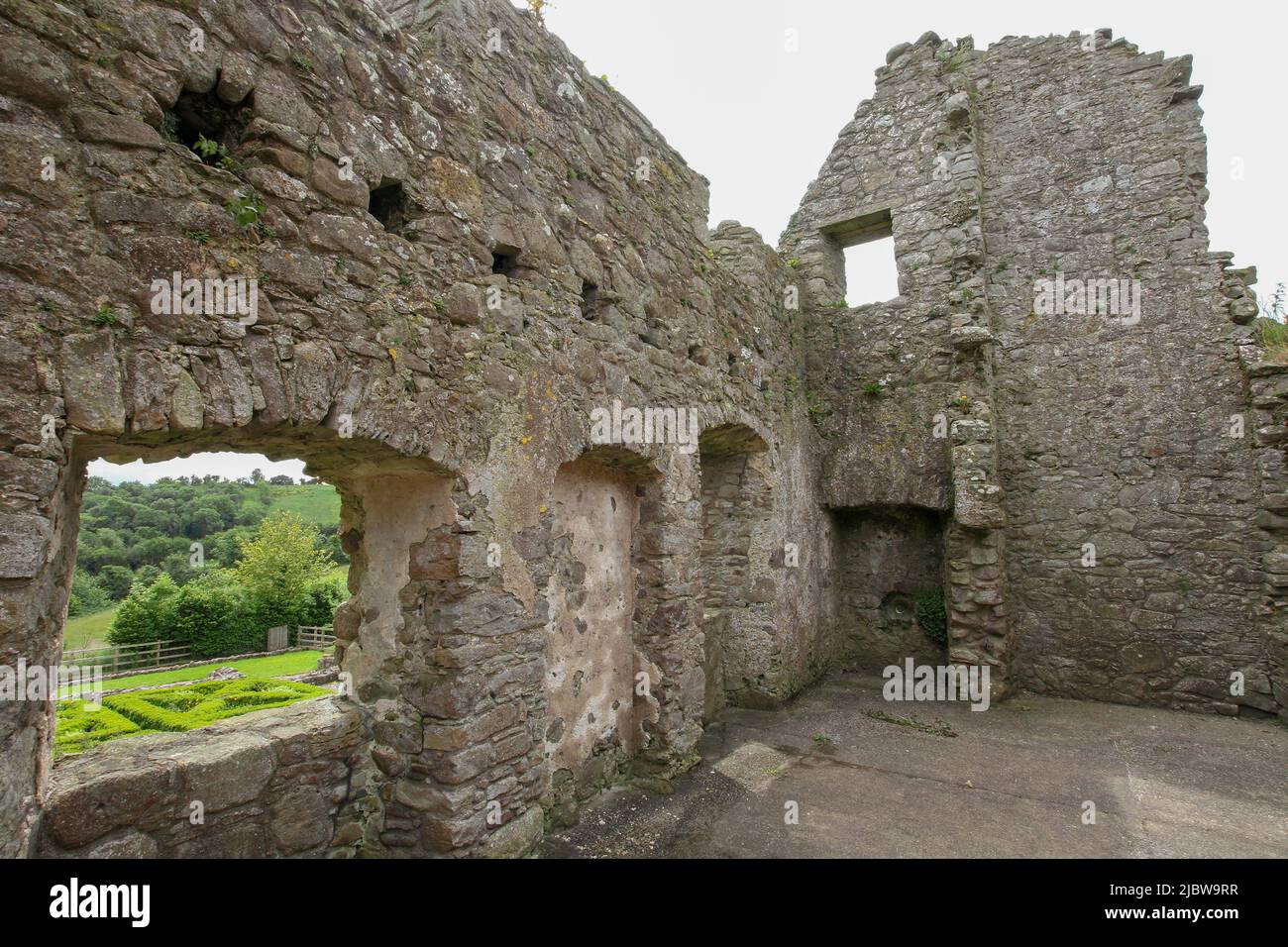 Tully Castle, Lough Erne, County Fermanagh, Nordirland Stockfoto